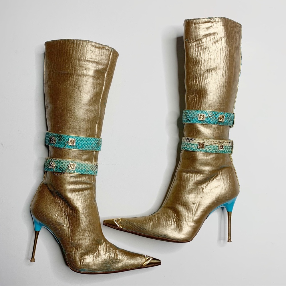 Hamlet Couture Metallic Gold with Cobra Trim 36 - Picture 4 of 7